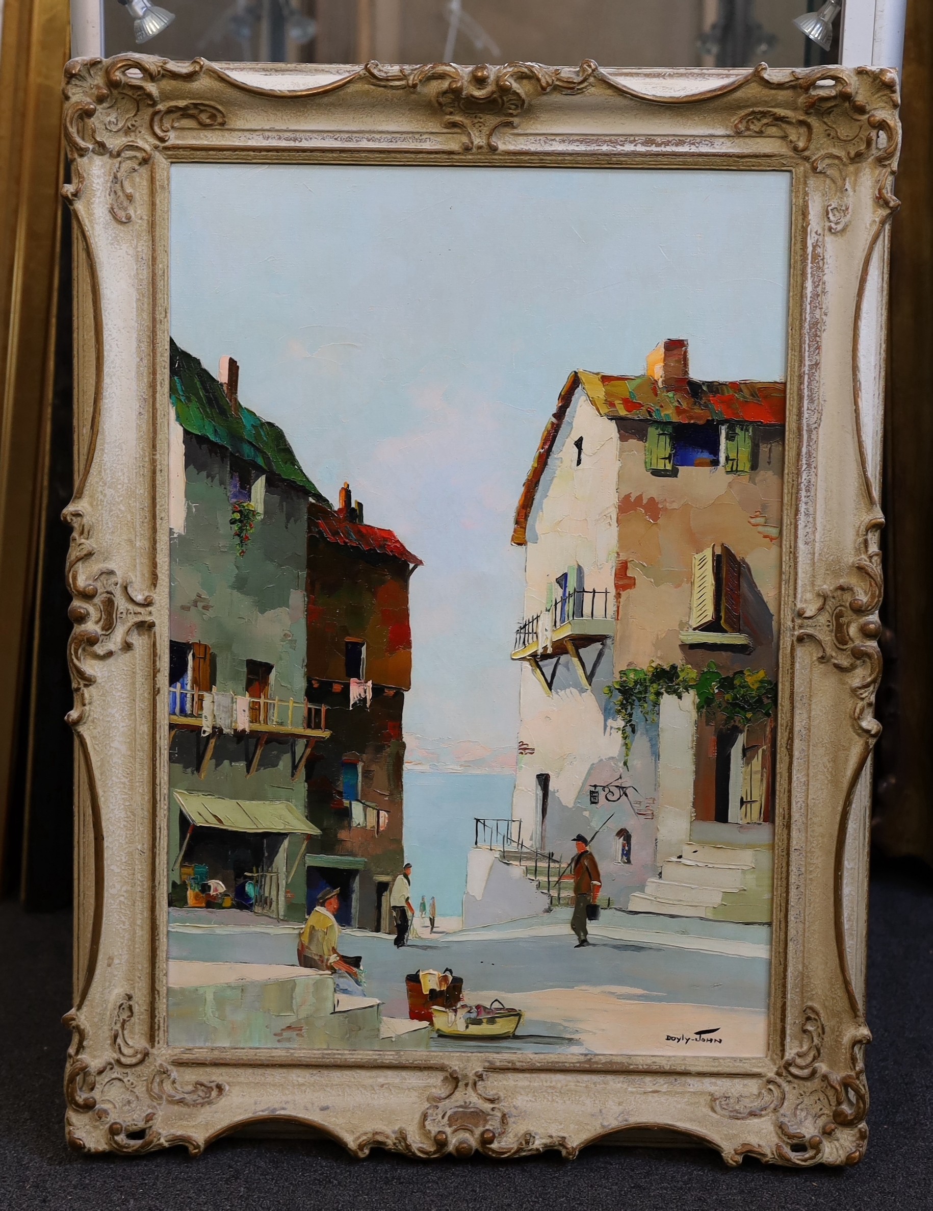 Cecil Rochfort D'Oyly-John (British, 1906-1993), 'Cap Ferrat near Nice, South France', oil on canvas, 65 x 45cm